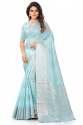  Kaneera SkyBlue Silk Saree