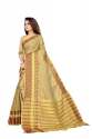 KASHVI VOL 1 BEIGE COTTON SILK SAREES thumb 1