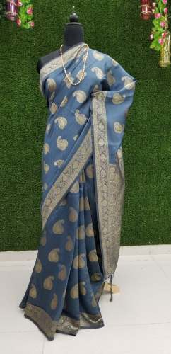 KERRY BLUE SILK SAREE