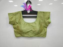 KREYA GREEN BAMBU SILK MENA BLOUSE