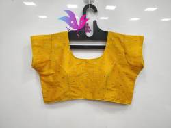 KREYA YELLOW BAMBU SILK MENA BLOUSE