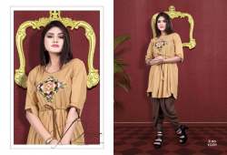 Latest Work Rayon Kurtis With Dhoti