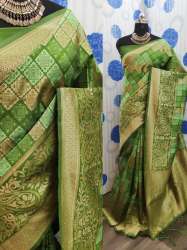 LICHY BOX GREEN BANARASI SAREE
