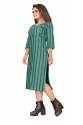 Lifesytle Green Cotton Kurti	 thumb 2