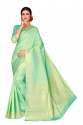 LIGHT PISTA COTTON SAREES
