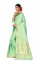 LIGHT PISTA COTTON SAREES thumb 1