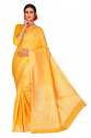 LIGHT YELLOW COTTON SAREES