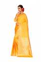 LIGHT YELLOW COTTON SAREES thumb 1