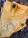 LIGHT YELLOW COTTON SAREES thumb 2
