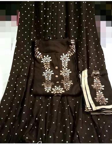 MEHAK RAYON COTTON BROWN DESIGNER SALWAR SUIT