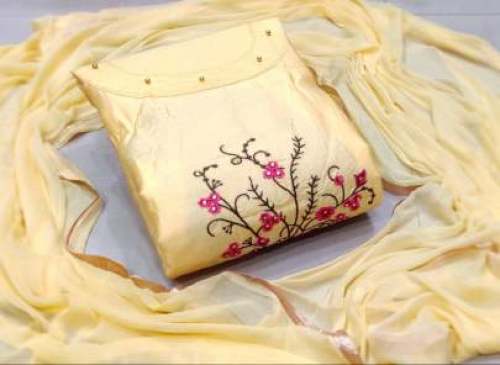 MERISHA YELLOW COTTON DRESS MATERIAL
