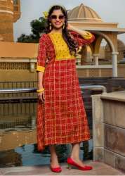 Mili Juli Vol-01 Red Kurti