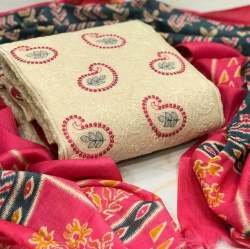  MISTRY PINK CHANDERI DRESS MATERIAL