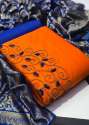 MOHNA ORANGE COTTON DRESS MATERIAL thumb 1