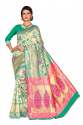 MOR VELL C-GREEN COTTON SAREES thumb 2