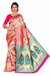 MOR VELL PINK COTTON SAREES