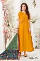 Nabira Yellow Slub Cotton Gown thumb 1