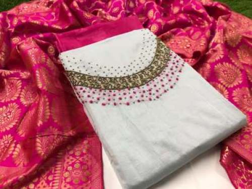 NAINA PINK MODAL SILK DRESS MATERIAL