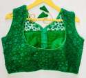 NEHA GREEN HEAVY NET BLOUSE thumb 1