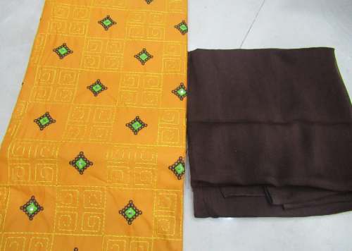 NIRALI YELLOW COTTON DRESS MATERIAL
