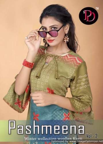 Poorvi-Pashmeena-2 Straight Side Cut Kurti