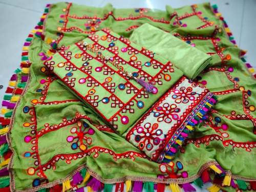 PRIYAL PERROT MODAL SILK DRESS MATERIAL