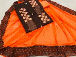 PRIYEN BROWN MODAL DRESS MATERIAL