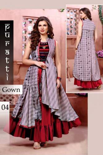 Puratti_2 Designer Printed Kurti 