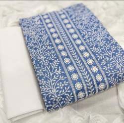 QUEEN SKYBLUE COTTON DRESS MATERIAL