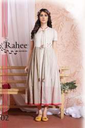 RAHEE WESTERN WHITE COTTON KURTIS
