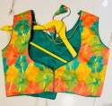 Rangoli Green Silk Blouse thumb 1