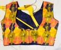 Rangoli NavyBlue Silk Blouse thumb 1