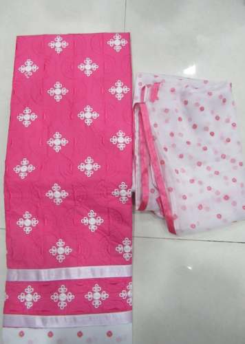RINNA PINK COTTON DRESS MATERIAL