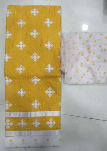 RINNA YELLOW COTTON DRESS MATERIAL