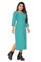 Riva Green Cotton Kurti thumb 1
