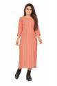 Riva Orange Cotton Kurti
