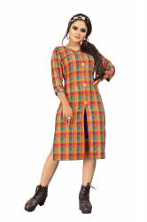 Riva Vol-2 Orange Cotton Kurti