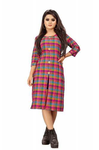 Riva Vol-2 Pink Cotton Kurti