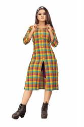 Riva Vol-2 Yellow Cotton Kurti