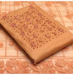 RUHI ORANGE COTTON DRESS MATERIAL