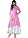 RUTBA BABY PINK RAYON KURTI 