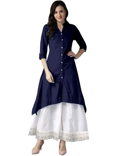 RUTBA BLUE RAYON KURTI 