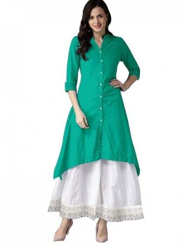 RUTBA C-GREEN RAYON KURTI 