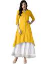 RUTBA YELLOW RAYON KURTI  thumb 1
