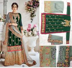 S.F Georgette Green Salwar Suit
