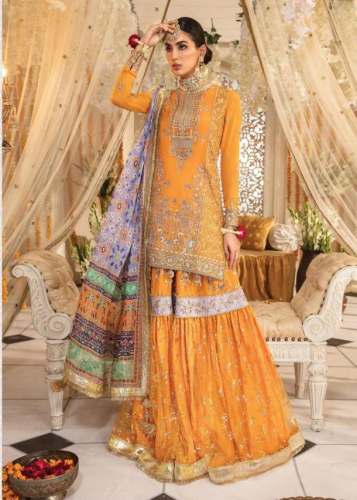 Saaniya -Anaya Georgeate Yellow Salwar Suit