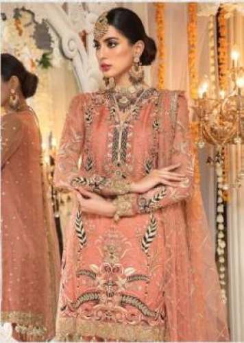 Saaniya -Anaya Net Peach Salwar Suit
