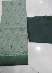  SACHI GREEN COTTON DRESS MATERIAL