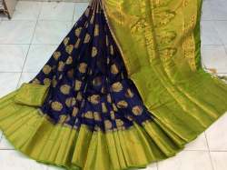 Sadhna_1 Nylon Silk Rich Pallu Saree   
