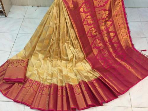 Sadhna_3 Nylon Silk Rich Pallu Saree  